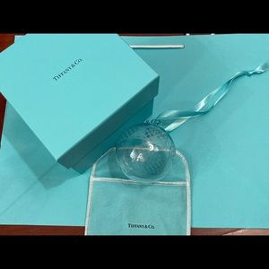 Tiffany & Co. Christmas Ornament Crystal Glass